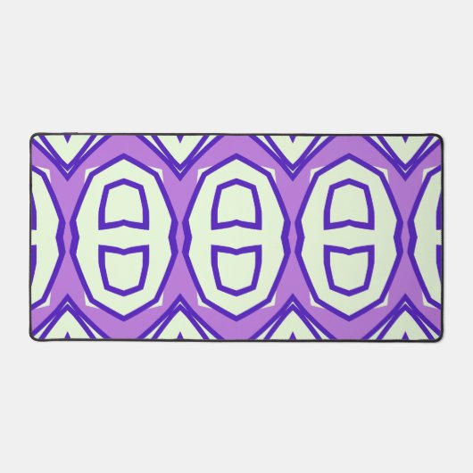 Tapis de bureau, design moderne violet et blanc cl (Recto)