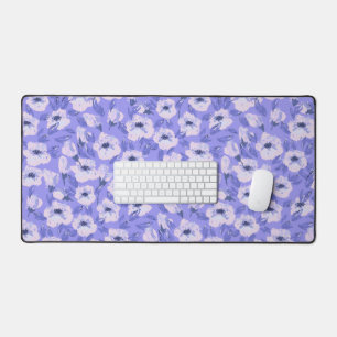 Tapis de bureau d'esthétique botanique à fleurs vi