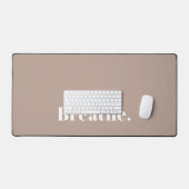 Tapis de bureau drôle Humour de bureau Respirez si (Clavier et souris)