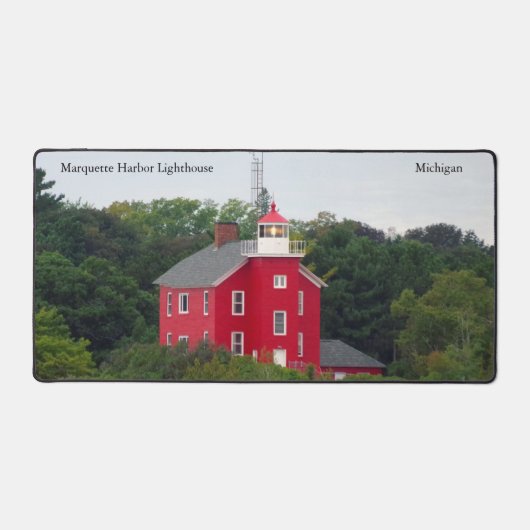 Tapis de bureau du phare Marquette Harbour (Recto)