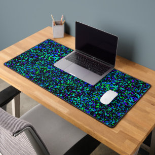 Tapis de bureau - Éclaboussures bleues