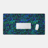 Tapis de bureau - Éclaboussures bleues (Clavier et souris)