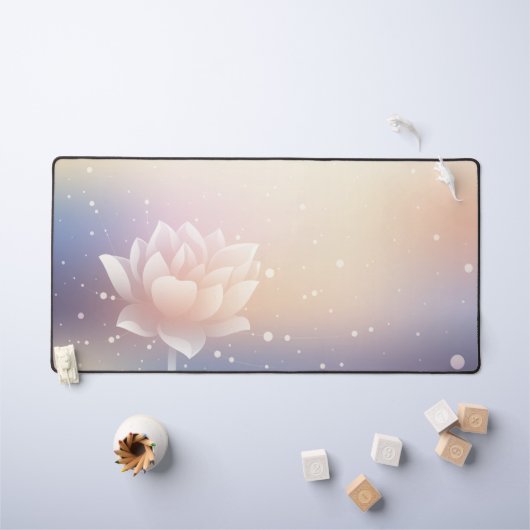 Tapis de bureau Elegant Lotus Bloom (Tableau pour enfants)