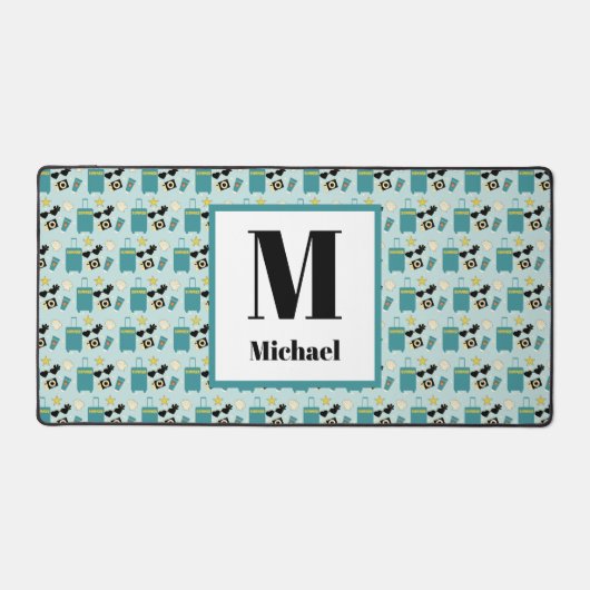 Tapis de bureau éléments de vacances d'été mignons (Recto)