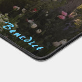 Tapis de bureau en fleurs de cerisier personnalisé (Coin)