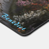 Tapis de bureau en fleurs de cerisier personnalisé (Coin)