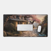 Tapis de bureau en fleurs de cerisier personnalisé (Clavier et souris)