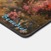 Tapis de bureau en fleurs de cerisier personnalisé (Coin)