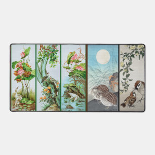 Tapis de bureau en forme de souris avec art d'oise