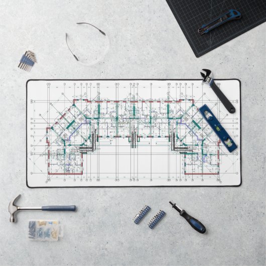Tapis de bureau en plan stylé et fonctionnel (Poste de travail)