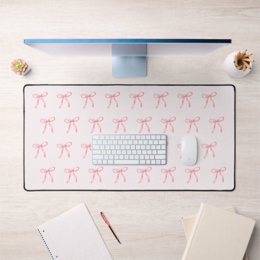 Tapis de bureau en ruban couleur rose (Bureau 1)