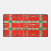 TAPIS DE BUREAU EN TARTAN ROUGE SCOTT (Recto)