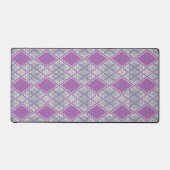 TAPIS DE BUREAU EN TRICOT ARGYLE LILAS (Recto)