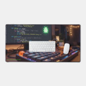 Tapis de bureau extra large GeckoDev // Programmeu (Clavier et souris)