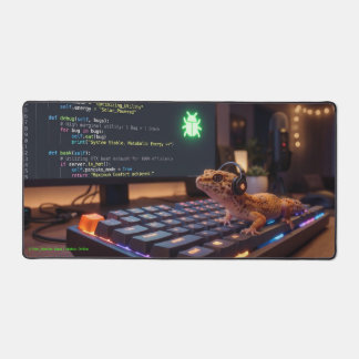 Tapis de bureau extra large GeckoDev // Programmeu