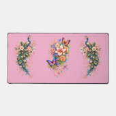 Tapis de bureau Fantaisie Papillon & Fleurs (Recto)