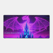 Tapis de bureau Fantasy Dragon Synthwave Cyberpunk (Recto)