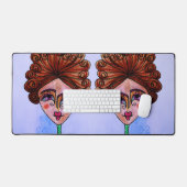 Tapis de bureau (Femme lunaire) (Clavier et souris)