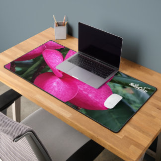 Tapis de bureau Fleur de Frangipanier rose