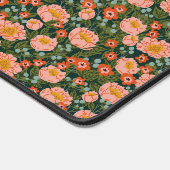 Tapis de bureau fleuri fleur sauvage peony (Coin)