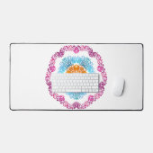 Tapis de bureau floral (Clavier et souris)
