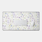 Tapis de bureau floral botanique (Clavier et souris)