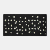 Tapis de bureau floral Midnight Daisy (Recto)
