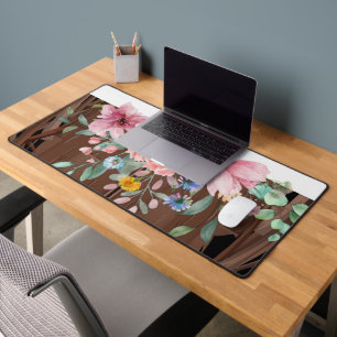 Tapis de bureau floral nature fleurs