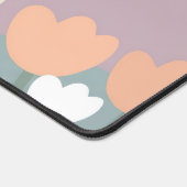 Tapis de bureau floral pastel éthéré esthétique (Coin)