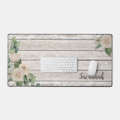 Tapis de bureau floral rustique (Clavier et souris)