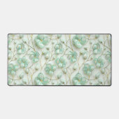Tapis de bureau floral vert (Recto)