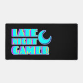 Tapis de bureau Gamer Neon Glitch | Configuration (Recto)