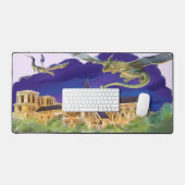 Tapis de bureau Gargoyle Notre Dame - Paris (Clavier et souris)