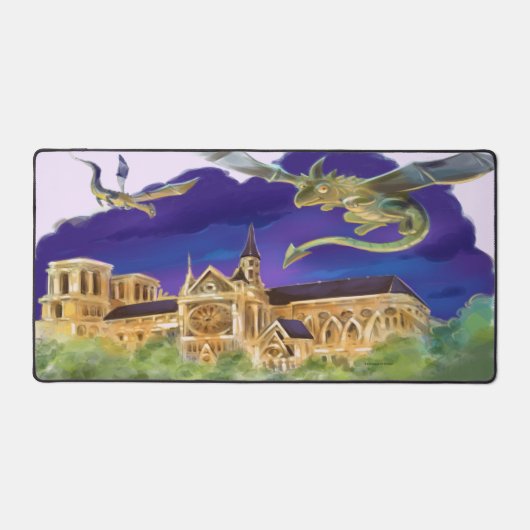 Tapis de bureau Gargoyle Notre Dame - Paris (Recto)