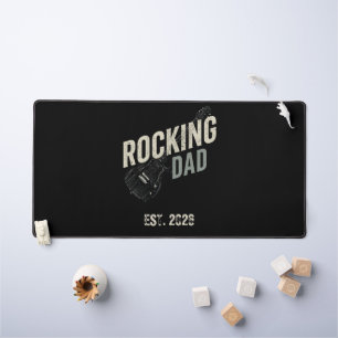 Tapis de bureau géant Guitare Vintage Rocking Dad