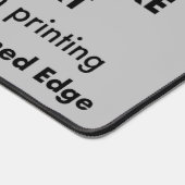 Tapis de bureau géant sur mesure - Gris de magnési (Coin)