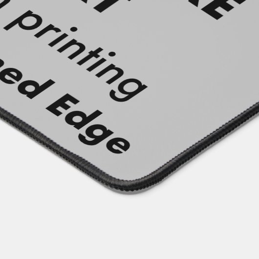 Tapis de bureau géant sur mesure - Gris de magnési (Coin)