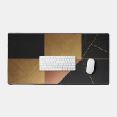 Tapis de bureau Géométrie Reflets d'Or (Clavier et souris)