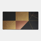 Tapis de bureau Géométrie Reflets d'Or (Recto)