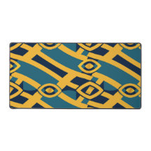 Tapis de bureau géométrique abstrait