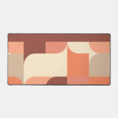 Tapis de bureau géométrique abstrait rétro moderne (Recto)