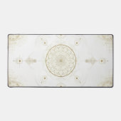 Tapis de bureau géométrique doré (Recto)