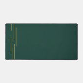 Tapis de bureau géométrique or vert émeraude (Recto)