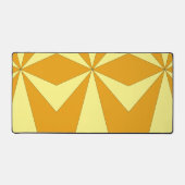 Tapis de bureau géométriques orange et jaune (Recto)
