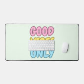 Tapis de bureau Good Vibes Only (Clavier et souris)