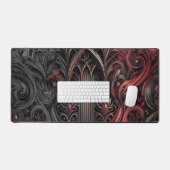 Tapis de bureau gothique – Espace de travail éléga (Clavier et souris)
