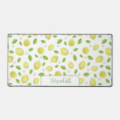 Tapis de bureau grand format avec citrons aquarell (Recto)
