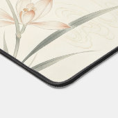 Tapis de bureau grand format Gongbi Orchidée Papil (Coin)