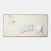 Tapis de bureau grand format Gongbi Orchidée Papil (Clavier et souris)