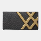 Tapis de bureau imprimé en carbone et or (Recto)